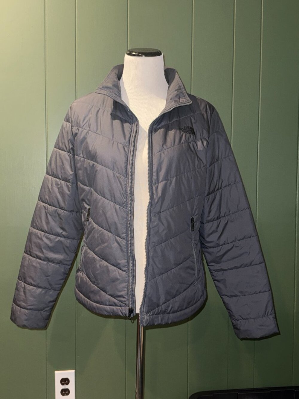 The North Face Gray Nano Puffer Womens Jacket M